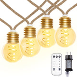 1 x RAW Customer Returns LED fairy lights outside, vintage 6M warm white fairy lights outside power, shatter-proof G45 20 LED fairy lights inside with plug, fairy lights bulbs lighting for outdoor garden balcony - RRP €30.24