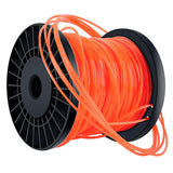 1 x RAW Customer Returns Bosuya trimmer line trimmer cord lawn mowing line 2.4 mm x 100m orange red 5-edge mowing line nylon lawn trimmer line diameter durable - RRP €15.01