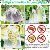 3 x Brand New 60 protective bags for fruits, white grapes, 20 x 30, with drawstring, protection against wasps - RRP €61.2