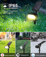 1 x RAW Customer Returns BLOOMWIN LED solar garden lights with Bluetooth APP, solar spotlights outdoor IP65 waterproof, solar spotlights for outdoor garden colorful, LED garden spotlights solar with ground spike, for garage, wall, 4-pack RGB - RRP €59.99