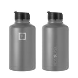 1 x RAW Customer Returns Iron Flask Sports Water Bottle - 64oz, 3 Lids Straw Lid , Vacuum Insulated Stainless Steel, Modern Double Wall Simple Thermal Mug, Hydro Metal - RRP €30.94