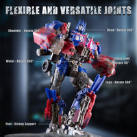 1 x RAW Customer Returns SK MISS Transforming Optimus Figure Toy, Deformation Robot Toy Car, Action Figures with Extra Interchangeable Head for Kids 7  - RRP €30.24