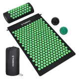 1 x RAW Customer Returns TOMSHOO Shiatsu Acupuncture Massage Mat with Head Pillow and 2 Massage Balls Bag for Back Pain Relief Head Pain Relief Tension - RRP €27.22