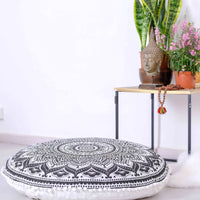 5 x Brand New Mandala Life ART Bohemian Round Cushion Cover - 75 cm - RRP €111.1