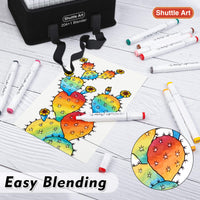 1 x RAW Customer Returns Shuttle Art 120 Colorful Alcohol Markers, Double-Sided Alcohol Marker Pens Set with 1 No.0 Marker, Graphic Marker Pens for Kids Adults, Alcohol Pens for Drawing, Illustration, Sketching - RRP €45.99