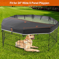 1 x RAW Customer Returns PJYuCien Top Cover - Fits 8 Panel 24 Width Plastic Metal Octagonal Puppy Playpen for Pets Note Top Cover Only, Not a Puppy Playpen  - RRP €25.99