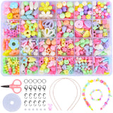 9 x Brand New DIY Beads Set, Jewellery Making Kit, Colorful Acrylic Kids Beads Bracelets Kit Kids Beads DIY Bracelets, Beading Gift Kit for Girls - RRP €183.6