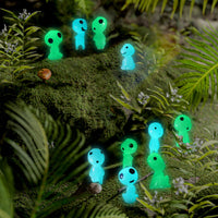 1 x RAW Customer Returns Zueyen Pack of 40 glowing forest spirits, princess mononoke forest spirits, luminous elf figures, glow in dark tree elf figures set, garden decoration princess for DIY - RRP €11.09