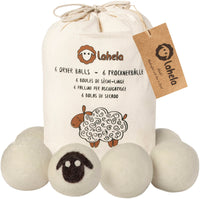 7 x RAW Customer Returns LAHELA. 6 XXL dryer balls. Gentle laundry and energy savings. Eco-friendly alternative to fabric softener for drying clothes. 100 natural merino wool, without chemicals or plastics - RRP €110.11