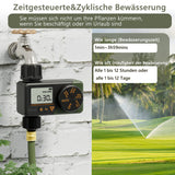 1 x RAW Customer Returns Diivoo irrigation computer, irrigation timer with rain delay automatic manual mode, irrigation timer with weekly and daily programs, water timer for garden and lawn - RRP €28.99