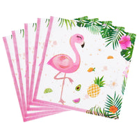 1 x RAW Customer Returns WERNNSAI Flamingo Party Supplies - 50 PCS Party Luncheon Napkins Hawaiian Luau Tropical Theme Party Pink Paper Napkins for Baby Shower Birthday Wedding Pool Tea Party - RRP €9.06