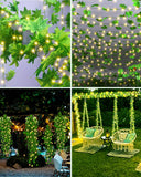 1 x RAW Customer Returns Joysing Ivy Fairy Lights Indoor 10M 100 LED Ivy Garland with Fairy Lights Battery Operated with Remote Control Timer, 8 Modes Fake Ivy Fairy Lights Waterproof Christmas Lighting for Outdoor Rooms - RRP €11.68