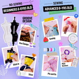 1 x RAW Customer Returns 800 Pieces - Fashion Design Kit for Girls with 5 Mannequins, Craft Kit, Learning Toys, Sewing Kit for Kids, Birthday Gift for Teen Girls 6 7 8 9 10 11 12 Years - RRP €36.6