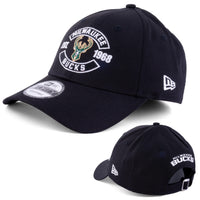 1 x RAW Customer Returns New Era Cap 9FORTY Baseball Cap Men s MLB NBA NFL Limited Edition Milwaukee Bucks Black  - RRP €28.15