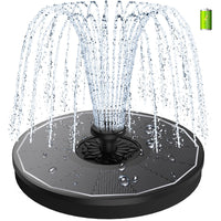 1 x RAW Customer Returns SZMP Solar Fountain with 3.5W 100 Glass, 2024 Upgraded Solar Pond Pump Built-in 2000mAh Battery Water Pump Solar Floating Fountain Pump with 8 Effects for Garden, Bird Bath, Fish Tank - RRP €27.22