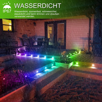 1 x RAW Customer Returns Set of 6 WIFI DreamColor RGBIC outdoor recessed floor spotlights, built-in IC, 45mm LED recessed floor lights with multicolor chasing effect, IP67 waterproof patio lighting, compatible with Alexa Google Home - RRP €70.58