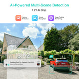 1 x RAW Customer Returns BOTSLAB 4MP Outdoor Surveillance Camera, 2.4 5GHz WiFi IP Camera Surveillance with 30M Color Night Vision, 360 Auto Tracking, 8X Digital Zoom, AI Person Detection Vehicle Detection, Siren, 2-Way Audio - RRP €89.99