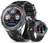 1 x RAW Customer Returns Walliebe Smartwatch Men with Phone Function, 100 Sports Modes, 1.46 AMOLED Outdoor Smartwatch, Heart Rate SpO2 Sleep Fitness Tracker for Android iOS, IP68 Waterproof Smartwatch Women Men - RRP €18.14