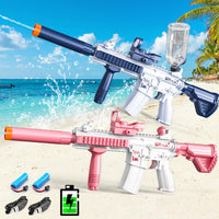 1 x RAW Customer Returns VATOS Electric Water Gun for Adults Kids, 2 Pack 32 FT Range Automatic Water Gun Toys for Beach Pool One-Touch Fully Automatic Water Gun for Boys Girls 6 Blue Pink  - RRP €40.33