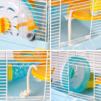 1 x Brand New Hamster Cage Hamster Cage 36 25 27cm Hamster Cages for Small Rodents with Tubes Yellow  - RRP €34.28