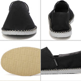 2 x Brand New Qomo goose Unisex Espadrilles Multi-Purpose Women s Canvas Low Top Men s Slippers Flat Canvas Shoes Black, 38 EU  - RRP €58.24