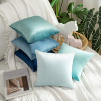 1 x Brand New MIULEE 1 Piece Velvet Cushion Cover Pillow Case Decorative Sofa Cushions Throw Pillows Decorative Couch Cushions Decorative Pillow Cover with Hidden Zipper for Sofa Bedroom 30 x 30 cm Teal - RRP €9.99