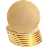 2 x RAW Customer Returns DEAYOU 8pcs Cake Plate Drum 12 Gold Round Cake Plates 13mm Thick Seamless Greaseproof Film Cake Cardboard Circles for Heavy or Multilayer Cakes Pastry Display Smooth - RRP €47.42