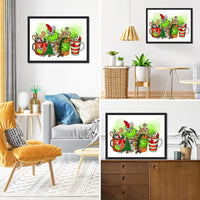 7 x Brand New RICUVED Christmas Diamond Painting Set, 5D Diamond Painting Pictures Adults Grinch Diamond Painting Children, Full Drill Diamond Painting Pictures Winter Diamond Painting for Home Decor 30 x 40 cm - RRP €55.93