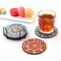 3 x RAW Customer Returns ANZRLE Pack of 10 Diamond Painting Coasters with Holder, Diamond Art Painting Mandala, Adults, Diamond Painting Sets, DIY Mandala Coasters for Crafts Adults 10 Pieces Professional  - RRP €54.33