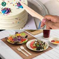 15 x Brand New ECO SOUL 100 Compostable Cutlery Disposable Wooden Cutlery Set 350 pieces 150 forks, 100 spoons, 100 knives  - RRP €226.8