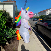 1 x RAW Customer Returns AirSuit Inflatable fairing XXL unicorn Unusual inflatable costume Premium Quality Adult size Polyester Comfortable to wear Includes inflation system OriginalCup  - RRP €50.41