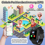 1 x RAW Customer Returns clleylise children s smartwatch, smartwatch children with GPS and telephone, smart watch children, smartwatch outdoor, smartwatch kids, children s telephone watch, watch children s smartwatch GPS-black  - RRP €24.19