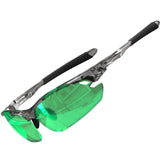 1 x RAW Customer Returns ATTCL Sunglasses Men - Upgraded Polarized Sports Glasses Ultralight UV Protection Sunglasses 7027-C4 Clear Green UV400 CAT 3 CE - RRP €28.52