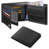 1 x RAW Customer Returns HOCRES Wallets for Men Muti-Functional RFID Blocking Leather Slim Wallet with 15 Credit Card Holders, 2 Banknote Compartments and 2 ID Windows Minimalist Wallets Men with Gift Box - RRP €33.99