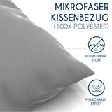 1 x RAW Customer Returns Dreamzie Pillowcases Set of 2 - for Pillows 40 x 70 cm, Alabaster White, Microfibre 100 Polyester - Quality Cushion Covers with Unparalleled Softness - RRP €6.94