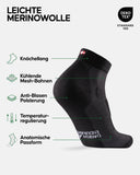 1 x RAW Customer Returns DANISH ENDURANCE Merino Hiking Socks Low-Cut, 3 Pack Black, 39-42  - RRP €34.95