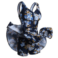 1 x RAW Customer Returns Summer Mae Women s Swimsuit Plus Size Floral Figure-Shaping One Piece Swimsuit Navy Flower EU Size 42-44 -L - RRP €46.36