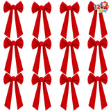 1 x RAW Customer Returns JOYIN 12 Red Christmas Bows Large 16 x 9 Red Bows Christmas Gift Bows for Christmas Tree for Wreath, Christmas Tree Decoration, Holiday Decorations - RRP €20.16