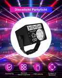 1 x RAW Customer Returns Vicalo disco light party light with remote control, music-controlled disco light with strobe, LED light DJ projector party light for KTV, stage, pubs, wedding, family reunion, club, holidays - RRP €45.24