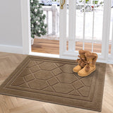 1 x RAW Customer Returns DEXI doormat 90 x 150 cm, non-slip dirt trapper mat for indoor and outdoor use, washable front door mat, door mat, entrance carpet, light grey - RRP €50.41