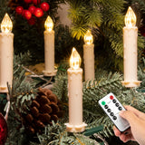 17 x Brand New Koopower 40 LED candle light chain with timer, batteries and remote control on 16m IP65 waterproof transparent cable, dimmable candles for Christmas tree, wedding, party-warm white - RRP €102.68