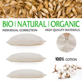 1 x RAW Customer Returns Dream and Dreams Organic Spelt Pillow, Grain Pillow Natural Pillow, Spelt Husk Pillow 40 x 60 cm - RRP €72.5