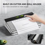 1 x RAW Customer Returns Bonsenkitchen 8 in 1 Stainless Steel Vacuum Sealer Machine, 6 Food Vacuum Modes, Built-in Cutter and Bag Storage - RRP €59.0