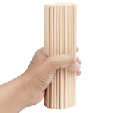 1 x RAW Customer Returns Belle Vous Natural Round Wooden Stick Pack of 200 18 cm Long Extra Long Unfinished Wooden Sticks 5 mm Thick - Round Wooden Sticks, Crafts, Decorations, Art - RRP €14.11