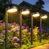 1 x RAW Customer Returns BUCASA Solar Lamps for Outdoor Garden, 8 Pack Modern Solar Lights for Outdoor with Super Bright 12 LED Lights, Waterproof Solar Lights Garden Decoration for Lawn, Patio, Yard, Walkway, Gifts - RRP €42.1