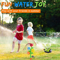 3 x Brand New Sunshine smile sprinkler toy for children, toy water sprinkler, water toy sprinkler, water sprinkler garden children, sprinkler for outdoor garden, water toy for summer ocean  - RRP €29.94