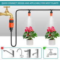 1 x RAW Customer Returns BELLE VOUS Automatic Irrigation System Garden - Drip Irrigation for Greenhouse Terrace and Lawn - Drip Irrigation including Hoses Nozzles and Connectors - RRP €16.99