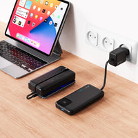 1 x RAW Customer Returns Xlayer 20000mAh Power Bank with Cable Integrated Fast charger USB C power bank Universal multi-device charge Fast Charger Compact and Portable Design 3 connector Type A, Type C Micro USB - RRP €33.98