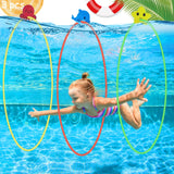 3 x Brand New Shinybox Diving Rings for Scuba Divers, 3 Pieces Pool Diving Toys, Underwater Toy, Swimming Pool Games for Kids Pool Party, Underwater Toys for Kids - RRP €61.2