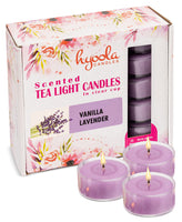 1 x RAW Customer Returns Hyoola Scented Candles Tealights - Clear Containers - Vanilla Lavender Tealights Scent - 6 Hours Burn Time - 15 Pieces - Scented Tealight - Made in Europe - RRP €14.32